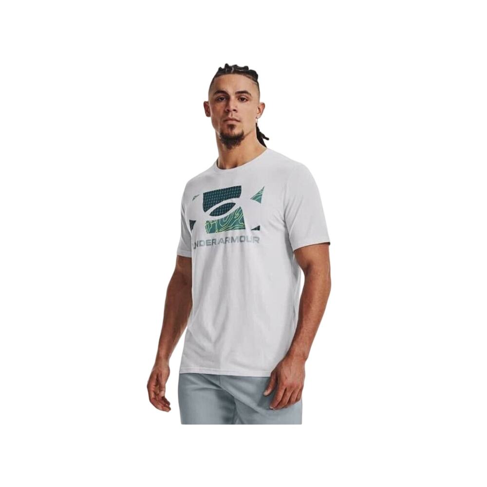 UNDER ARMOUR T-shirt Tee Men's Tilt Logo  Activewear Halo Grey, Sz XL